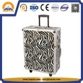 Grande valise à roulettes à cosmétiques Zebra avec LED et miroir (HB-3501)